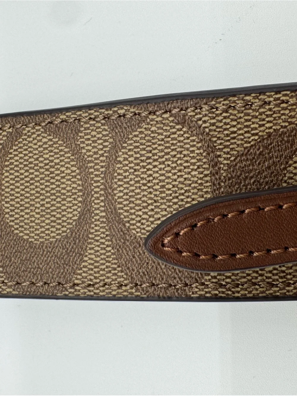 Coach Brown Signature Canvas Crossbody Wristlet